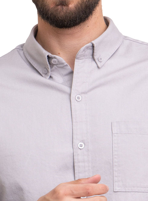 Silver Gabardine Shirt